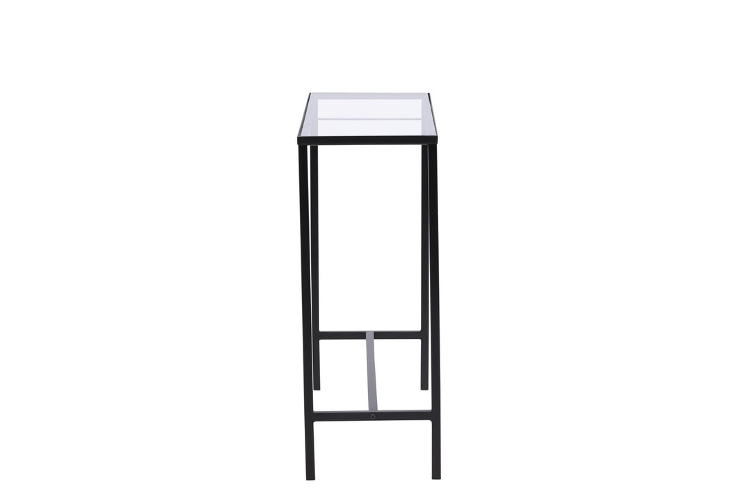 Venture Home Dipp Side Table - Black  / Clear glass