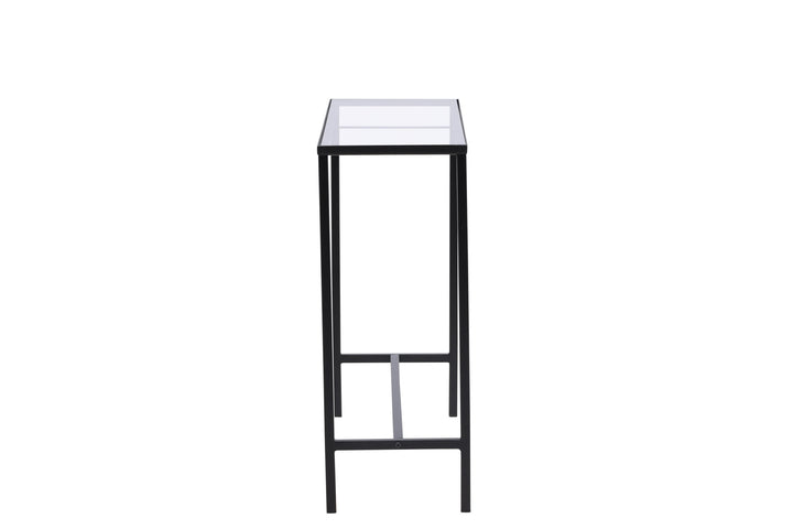 Venture Home Dipp Side Table - Black  / Clear glass