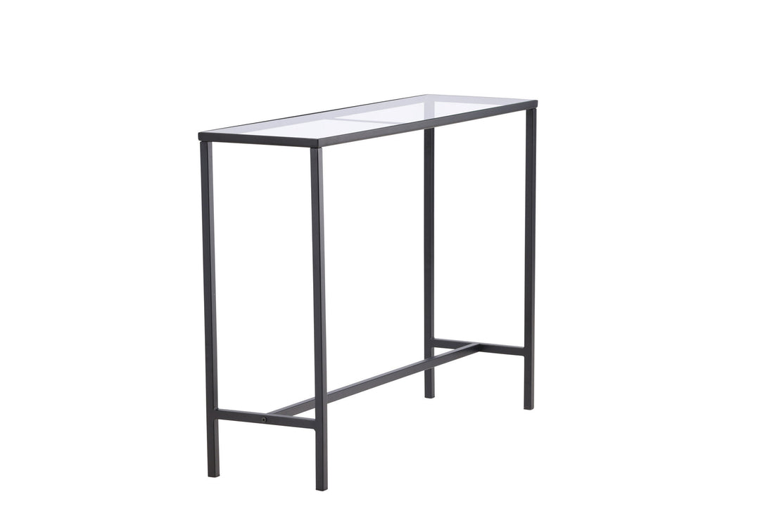 Venture Home Dipp Side Table - Black  / Clear glass