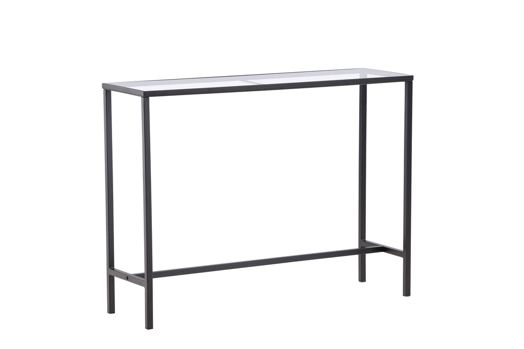 Venture Home Dipp Side Table - Black  / Clear glass