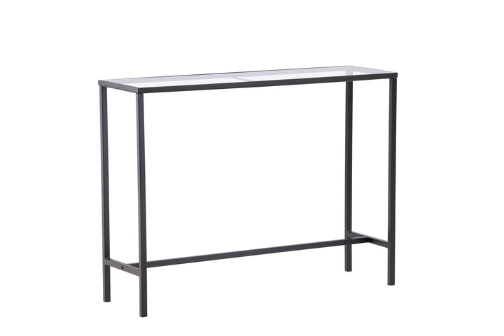 Venture Home Dipp Side Table - Black  / Clear glass