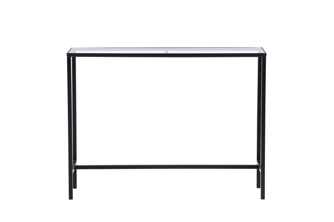 Venture Home Dipp Side Table - Black  / Clear glass