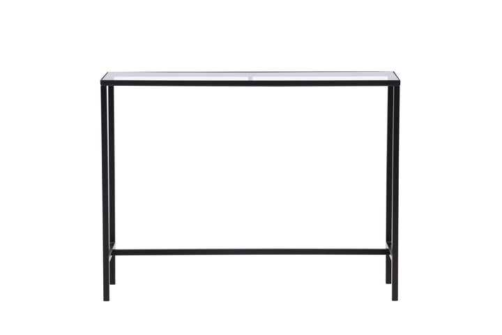 Venture Home Dipp Side Table - Black  / Clear glass