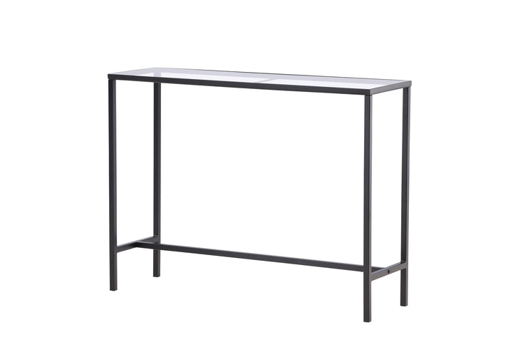Venture Home Dipp Side Table - Black  / Clear glass