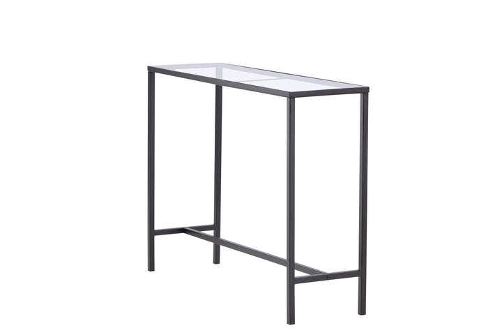 Venture Home Dipp Side Table - Black  / Clear glass