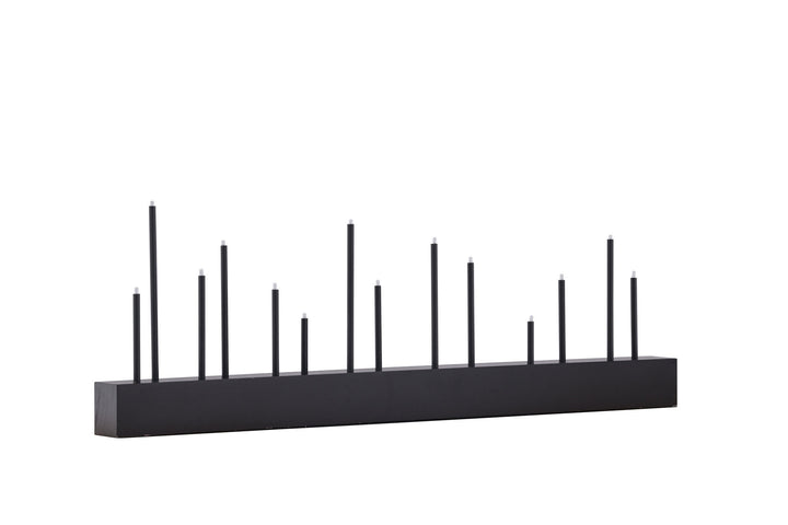 Venture Home Kungsberget 77cm Table Lamp - Black wood  /  Black Metal