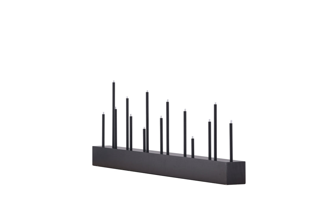 Venture Home Kungsberget 77cm Table Lamp - Black wood  /  Black Metal