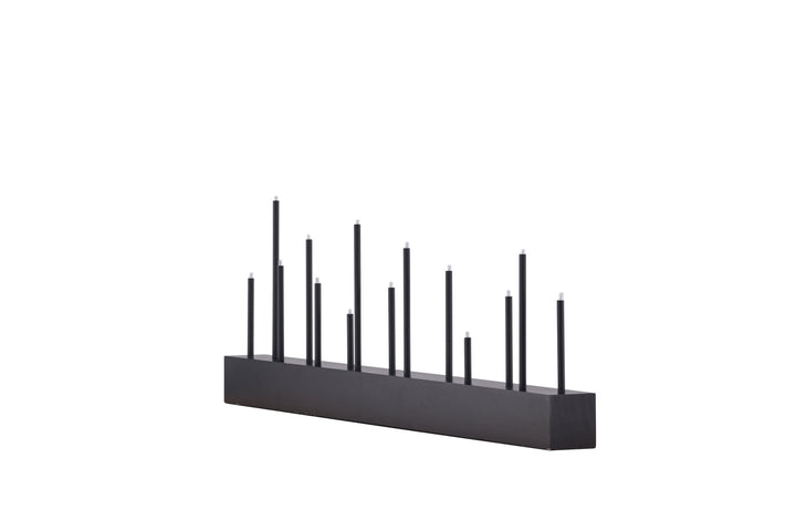 Venture Home Kungsberget 77cm Table Lamp - Black wood  /  Black Metal