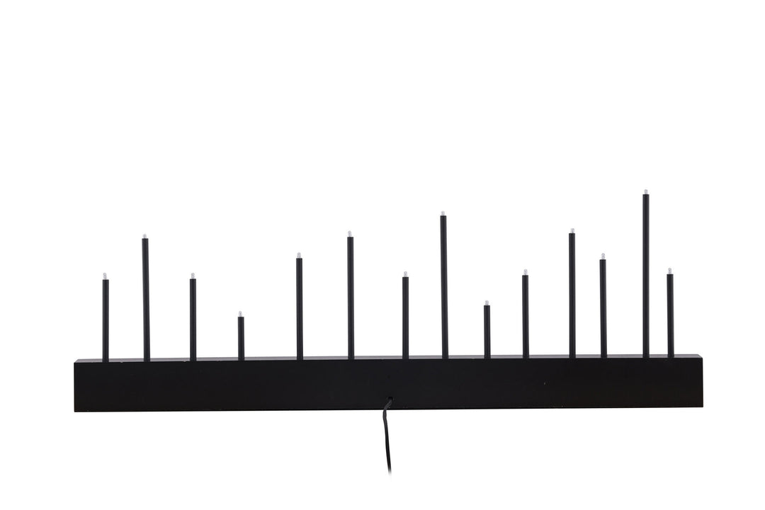 Venture Home Kungsberget 77cm Table Lamp - Black wood  /  Black Metal