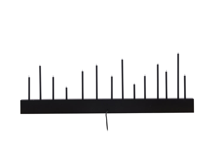 Venture Home Kungsberget 77cm Table Lamp - Black wood  /  Black Metal