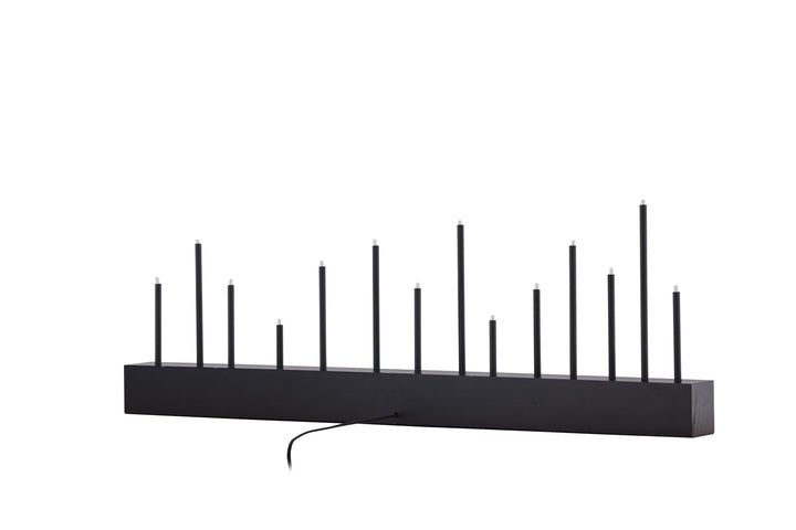 Venture Home Kungsberget 77cm Table Lamp - Black wood  /  Black Metal