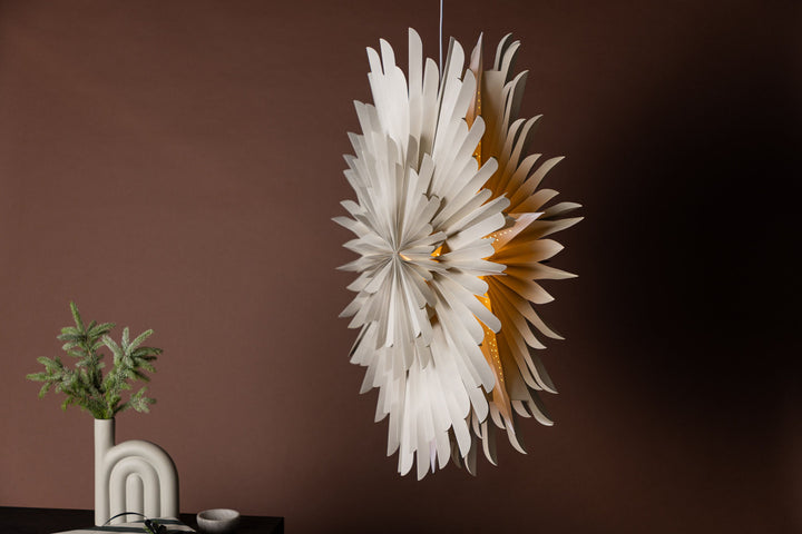 Venture Home Sälen 100cm Pendant Lamp - Beige /  Beige