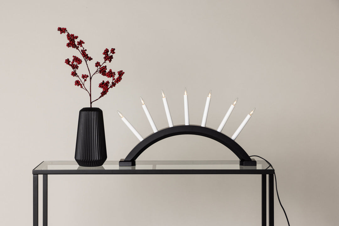 Venture Home Kebnekaise 55cm Table Lamp - Black /  White