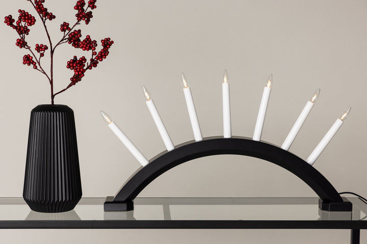 Venture Home Kebnekaise 55cm Table Lamp - Black /  White