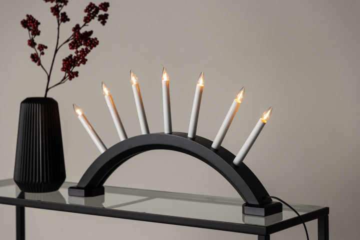 Venture Home Kebnekaise 55cm Table Lamp - Black /  White