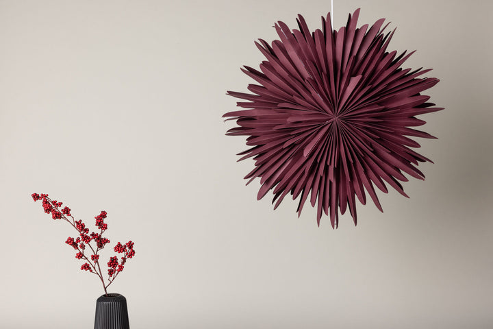 Venture Home Sälen 80cm Pendant Lamp - Dark red /  Dark red