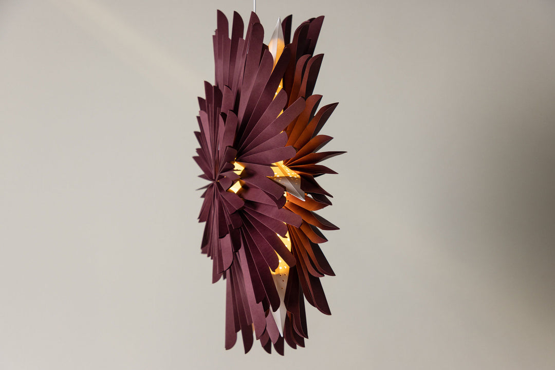 Venture Home Sälen 80cm Pendant Lamp - Dark red /  Dark red