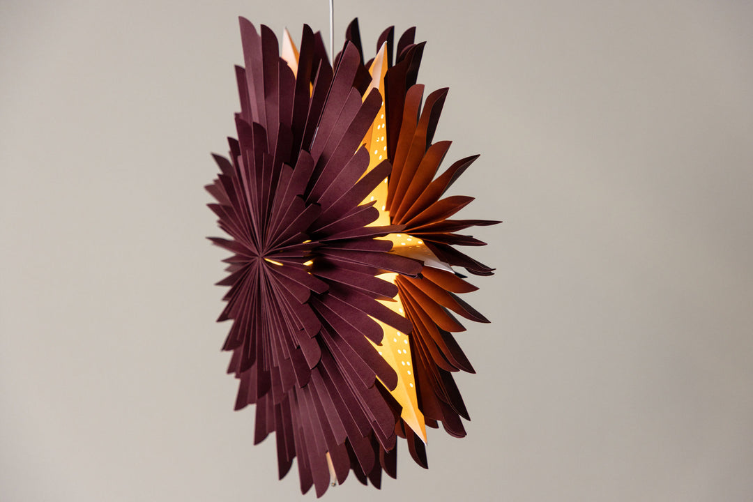 Venture Home Sälen 60cm Pendant Lamp - Dark red /  Dark red