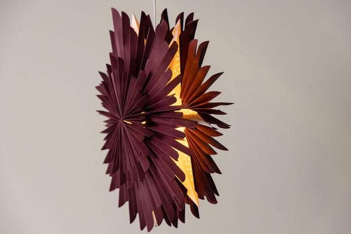 Venture Home Sälen 60cm Pendant Lamp - Dark red /  Dark red