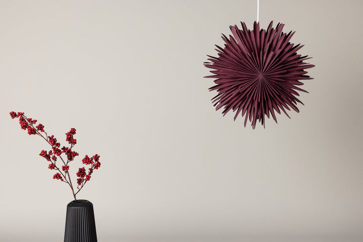 Venture Home Sälen 46cm Pendant Lamp - Dark red /  Dark red