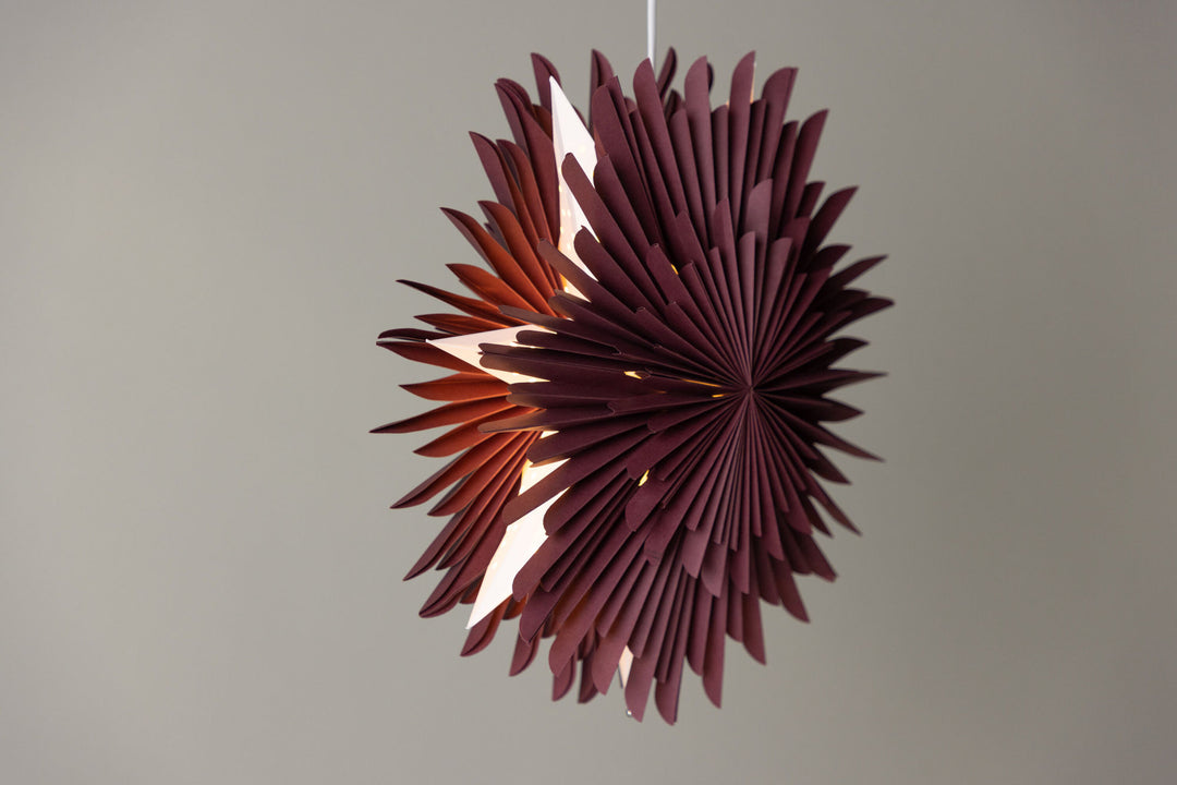 Venture Home Sälen 46cm Pendant Lamp - Dark red /  Dark red