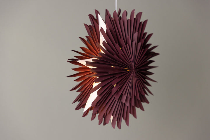 Venture Home Sälen 46cm Pendant Lamp - Dark red /  Dark red