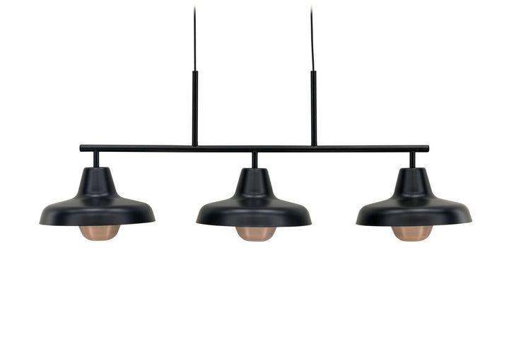 Venture Home Stöten  Pendant Lamp - Matte Black /  Metal, Copper  finish