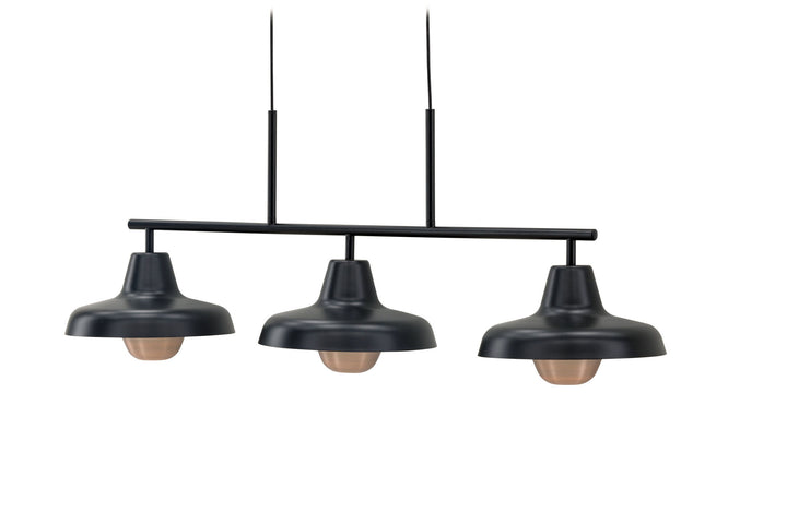 Venture Home Stöten  Pendant Lamp - Matte Black /  Metal, Copper  finish