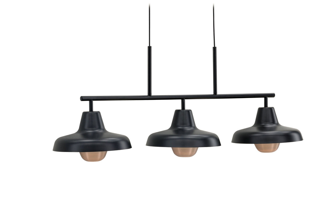 Venture Home Stöten  Pendant Lamp - Matte Black /  Metal, Copper  finish