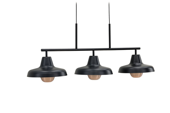 Venture Home Stöten  Pendant Lamp - Matte Black /  Metal, Copper  finish