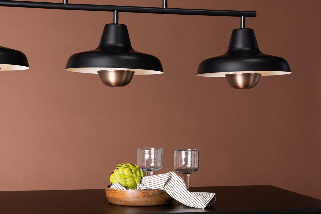 Venture Home Stöten  Pendant Lamp - Matte Black /  Metal, Copper  finish