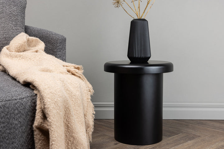 Venture Home Namsos Side table φ40 - Black  / Black MDF PU lacquer painting