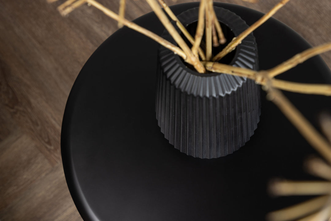Venture Home Namsos Side table φ40 - Black  / Black MDF PU lacquer painting