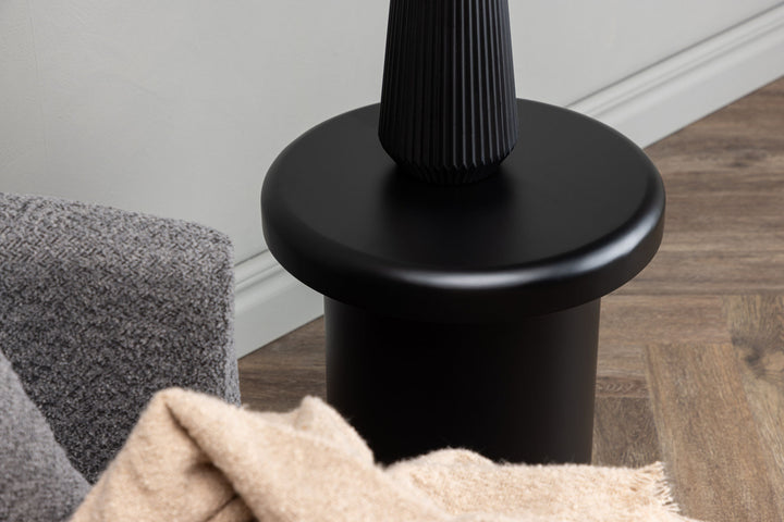 Venture Home Namsos Side table φ40 - Black  / Black MDF PU lacquer painting