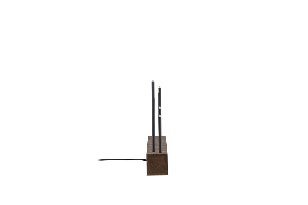 Venture Home Kungsberget 77cm Table Lamp - Walnut  /  Black Metal