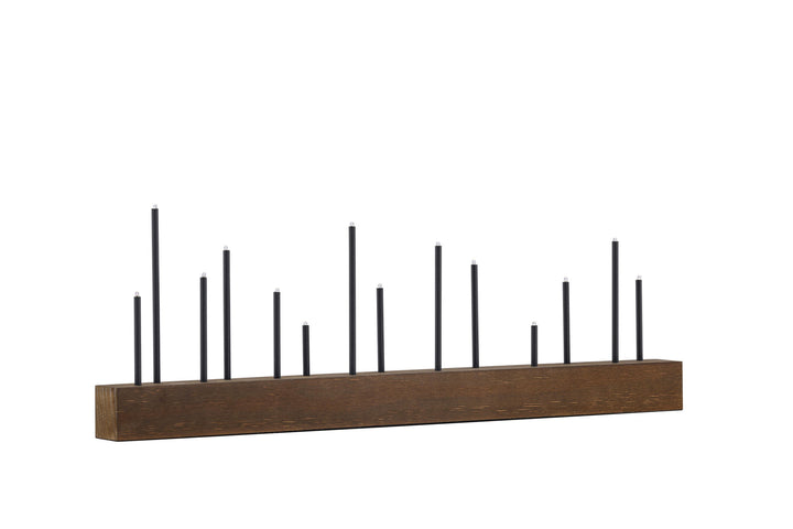 Venture Home Kungsberget 77cm Table Lamp - Walnut  /  Black Metal