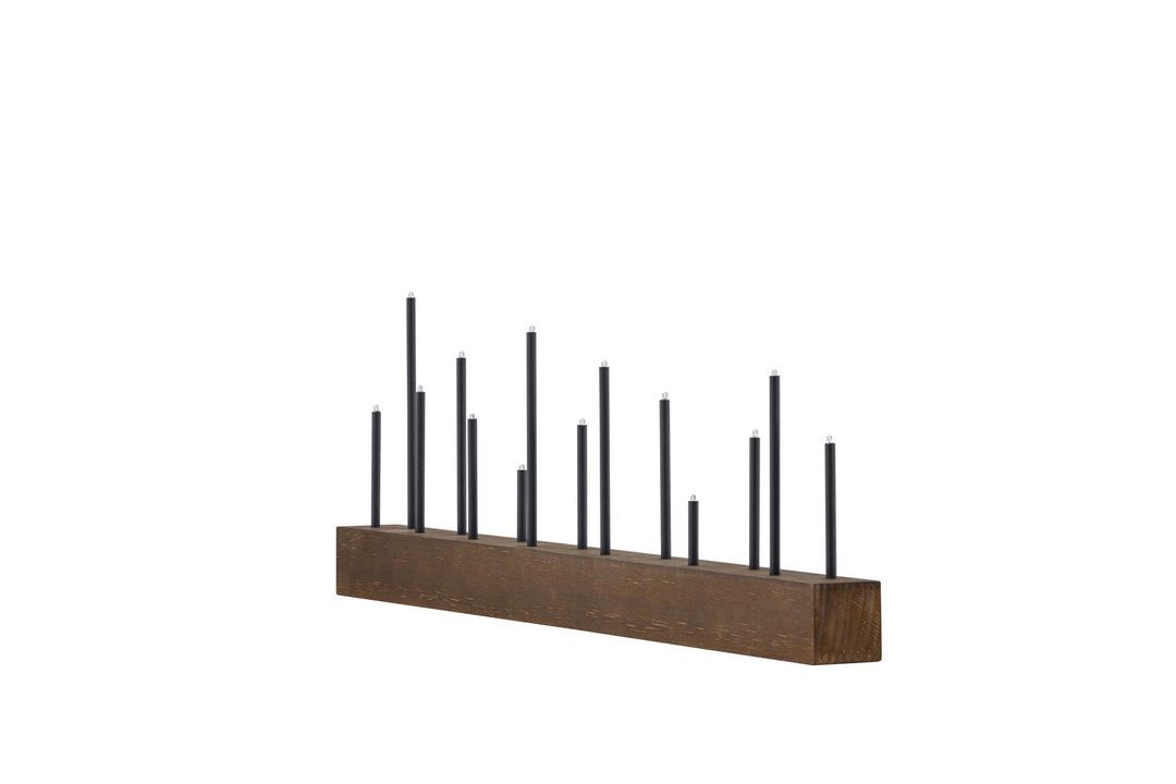 Venture Home Kungsberget 77cm Table Lamp - Walnut  /  Black Metal