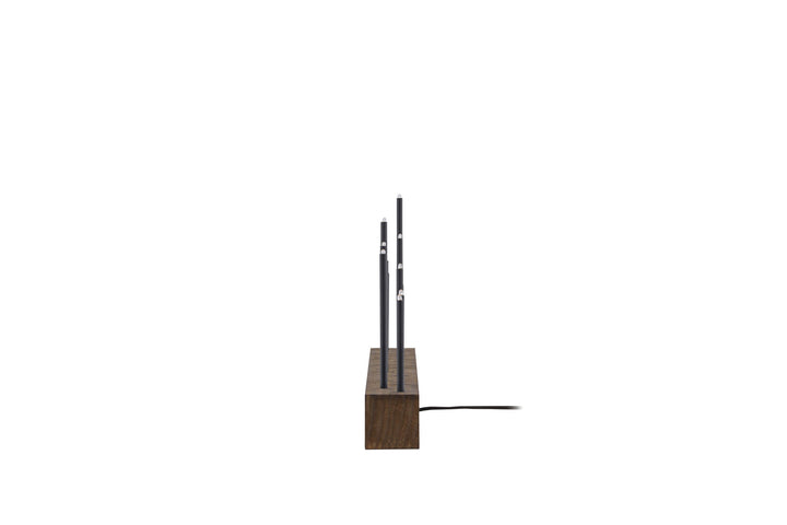 Venture Home Kungsberget 77cm Table Lamp - Walnut  /  Black Metal
