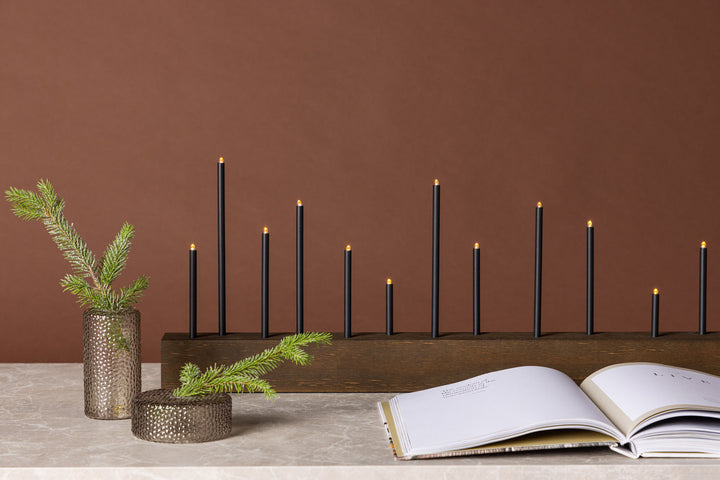Venture Home Kungsberget 77cm Table Lamp - Walnut  /  Black Metal