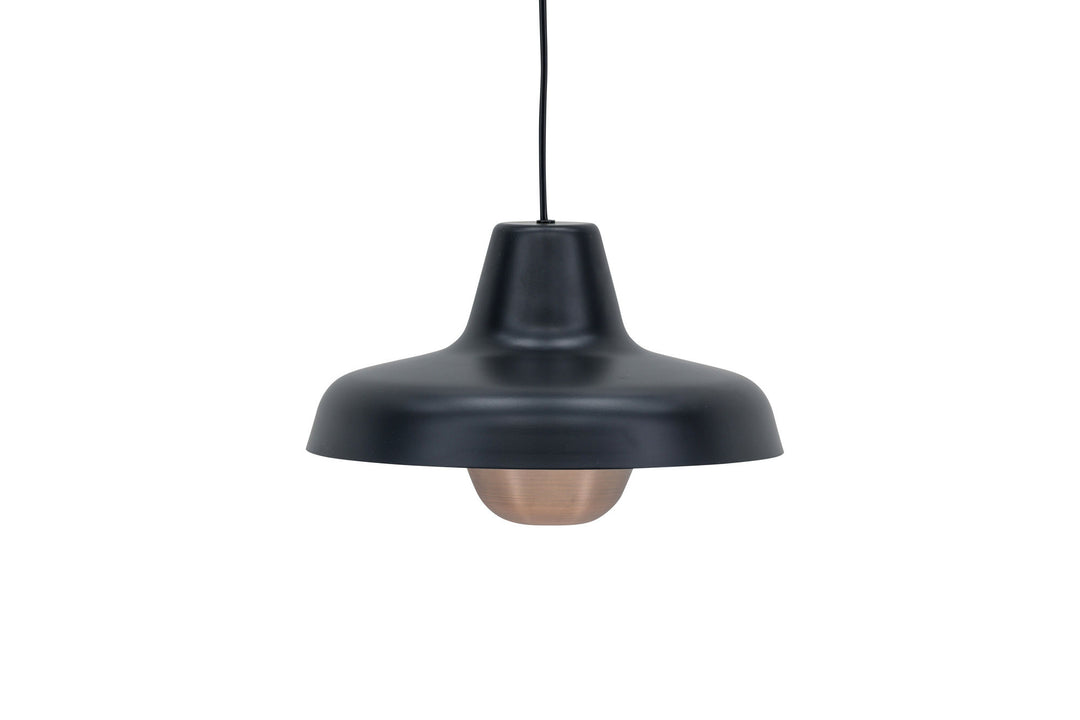 Venture Home Högbyn 30cm Pendant Lamp - Matte Black /  Metal, Copper  finish