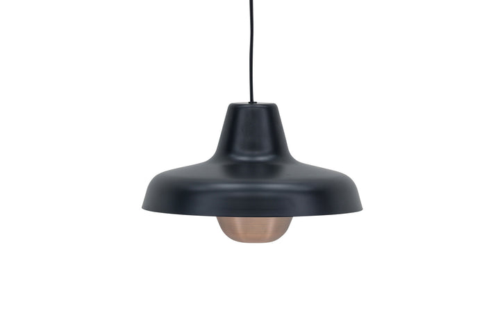 Venture Home Högbyn 30cm Pendant Lamp - Matte Black /  Metal, Copper  finish
