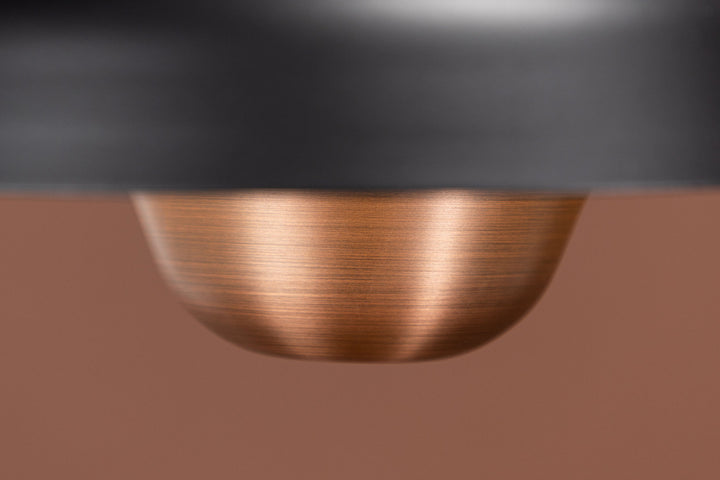 Venture Home Högbyn 30cm Pendant Lamp - Matte Black /  Metal, Copper  finish
