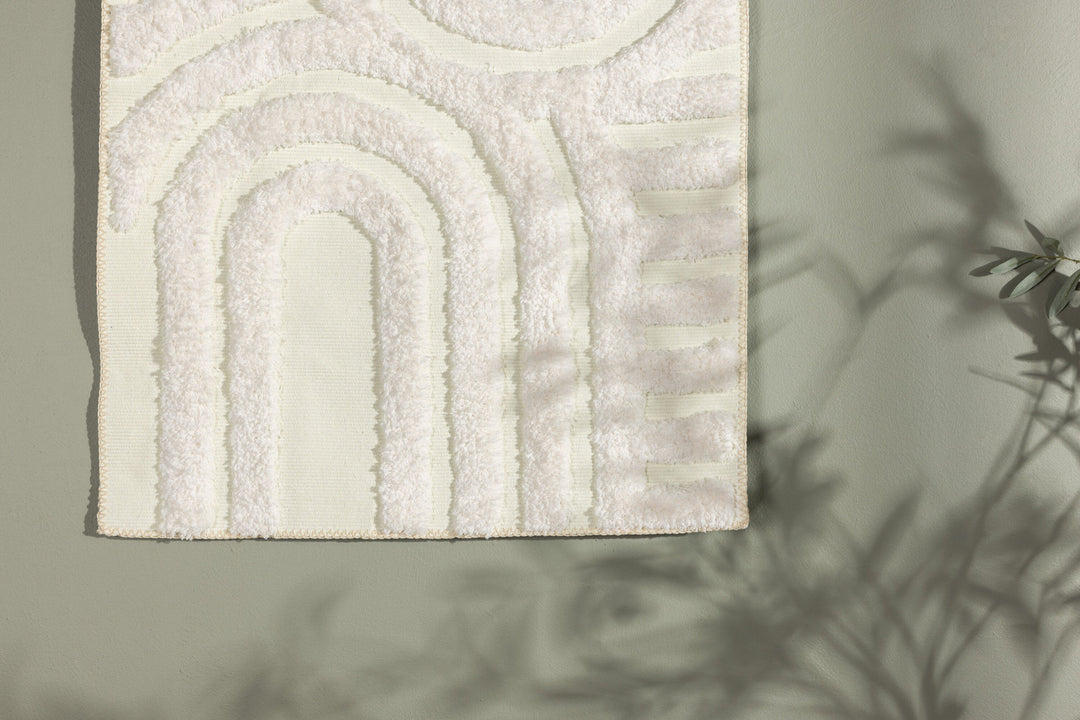 Venture Home Nikita  Poly-cotton Canvas - 70*100-  -Rectangular-White