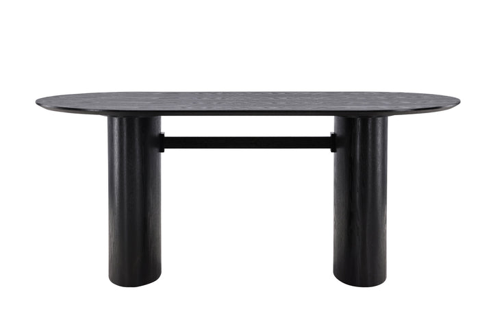 Venture Home Isolde Dining Table 180*75 - Black / Black MDF