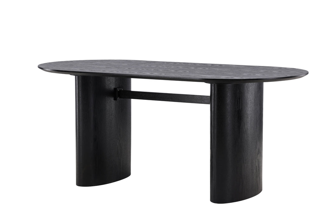 Venture Home Isolde Dining Table 180*75 - Black / Black MDF