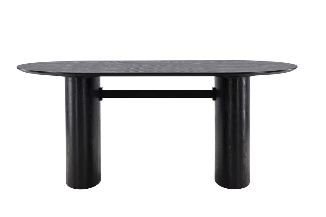 Venture Home Isolde Dining Table 180*75 - Black / Black MDF