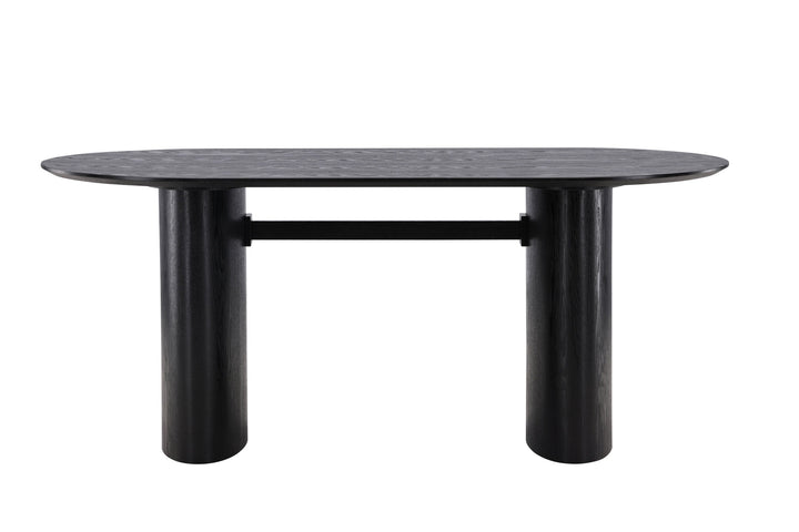 Venture Home Isolde Dining Table 180*75 - Black / Black MDF