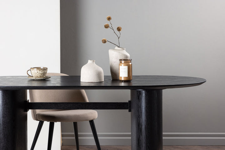 Venture Home Isolde Dining Table 180*75 - Black / Black MDF