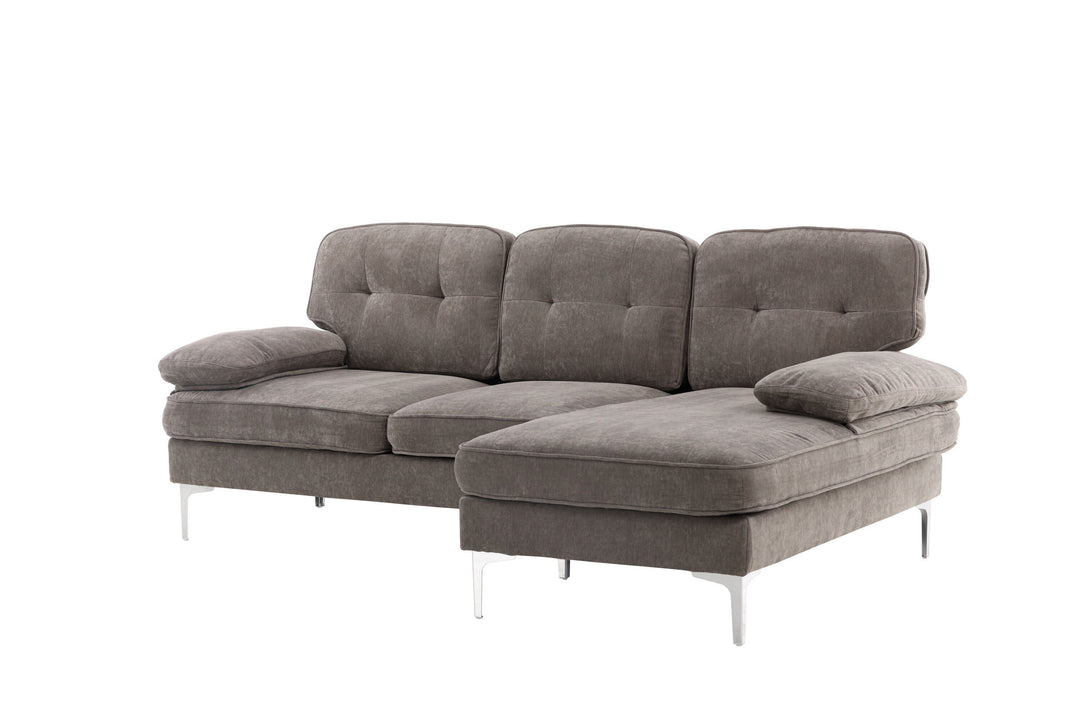 Venture Home Remis  Sofa - Light Grey  Fabric