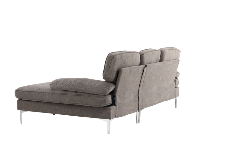 Venture Home Remis  Sofa - Light Grey  Fabric